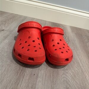 Red crocs